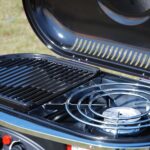 船橋ケイバ ハートビートBBQの有料エリアで使用できるColemanロードトリップグリル