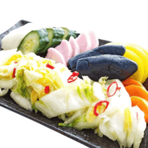 船橋ケイバ ハートビートBBQで購入できるお新香盛合せ